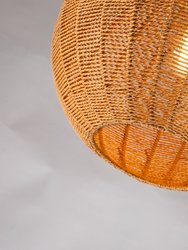 Woven Globe Shape Pendant Light