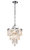 Belle Tiered 5-Light Glam Chrome Chandelier With Hand Cut Crystal