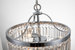 Belle Tiered 5-Light Glam Chrome Chandelier With Hand Cut Crystal