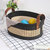 Coastal Storage Basket For Shelves Set Of 3 - Black