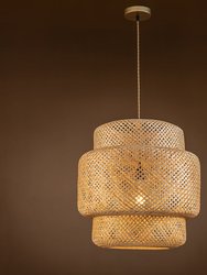 Drusilla Single Light Rattan Pendant Light