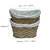 ELE LIGHT & DECOR Woven Baskets Organizer with Linen Built-in Handles Set of 2