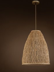 Lisbet Pendant Bell Wicker Rattan Hanging Lamp