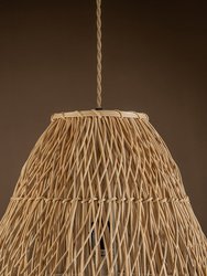 Lisbet Pendant Bell Wicker Rattan Hanging Lamp