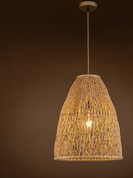 Lisbet Pendant Bell Wicker Rattan Hanging Lamp