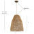 Lisbet Pendant Bell Wicker Rattan Hanging Lamp