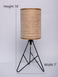 Mini Modern Table Lamp With Rattan Shade