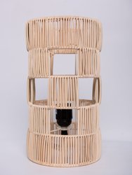 Modern Handcrafted Natural Rattan Table Lamp