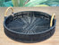 Outdoor/Indoor Decorative Black Wicker Serving Tray Handle