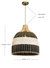 Rattan Black&White Pendant Light