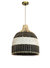 Rattan Black&White Pendant Light