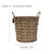 Seagrass Bohemian Storage Baskets With Handles