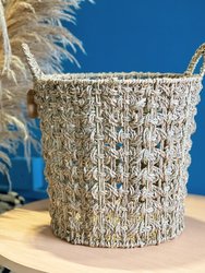 Seagrass Bohemian Storage Baskets With Handles