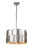 Sweeney Contemporary 4-Light Chrome Stainless Steel Drum Chandelier