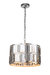 Sweeney Contemporary 4-Light Chrome Stainless Steel Drum Chandelier