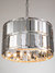 Sweeney Contemporary 4-Light Chrome Stainless Steel Drum Chandelier