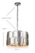 Sweeney Contemporary 4-Light Chrome Stainless Steel Drum Chandelier