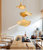 Three Lights Unique Rattan Pendant Light - Tan/Natural