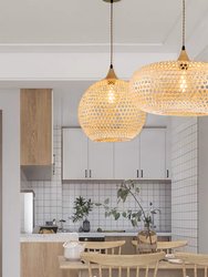 Wicker Rattan Pendant Light