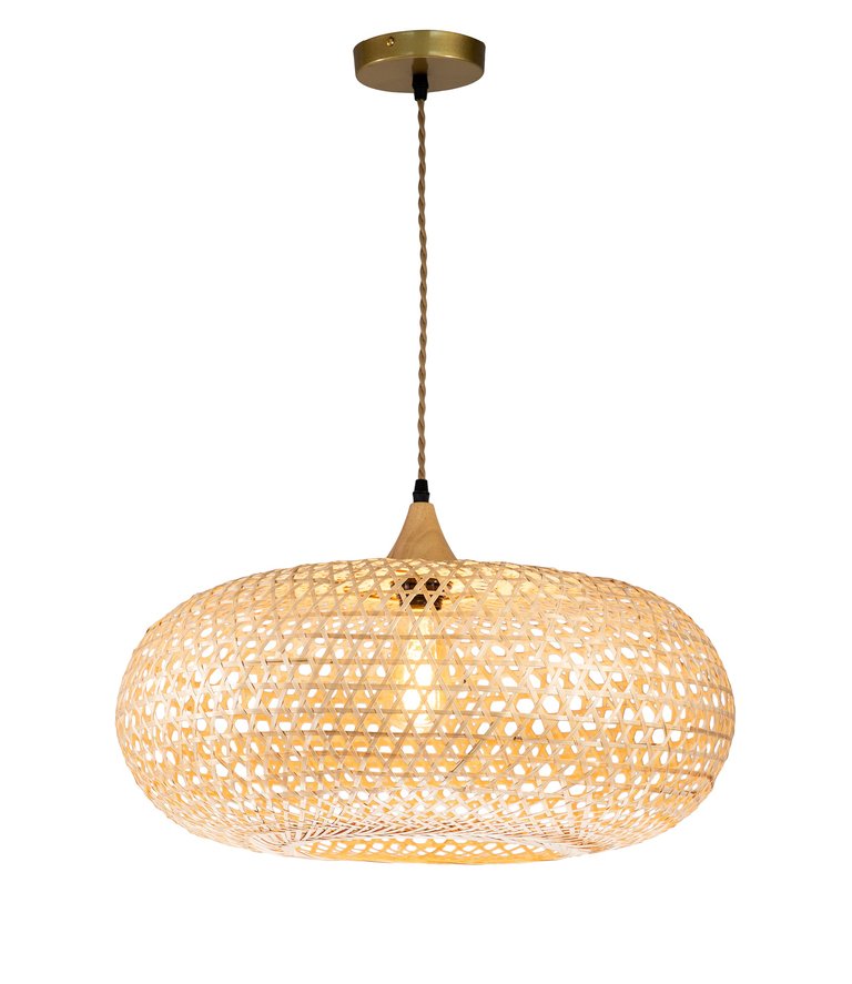 Wicker Rattan Pendant Light