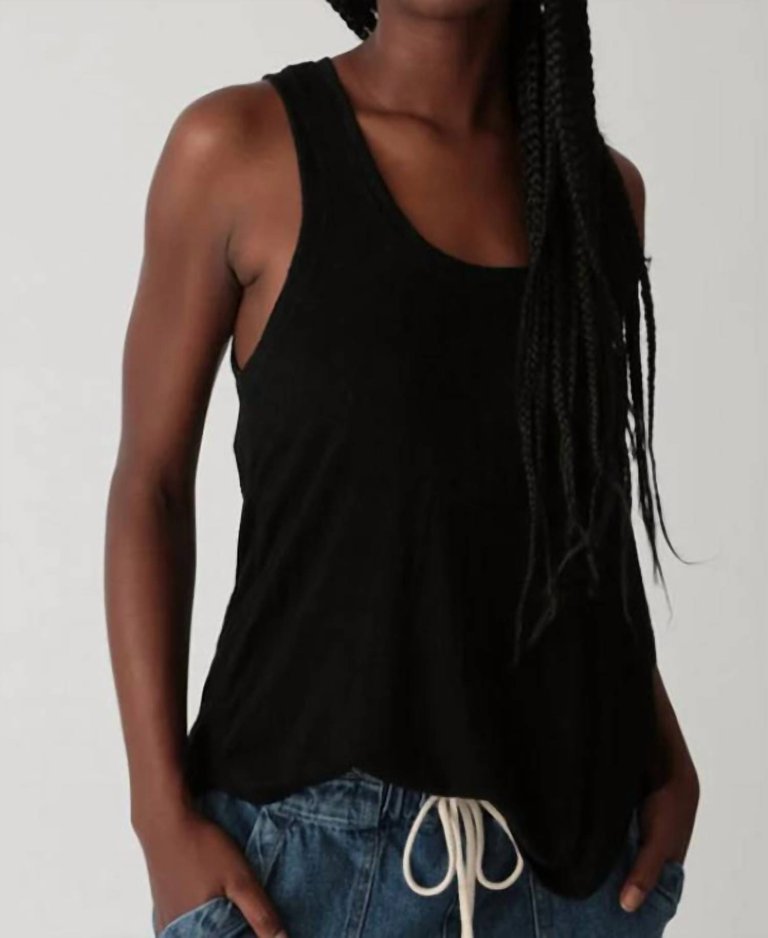 Jesse Tank Top In Onyx - Onyx