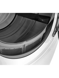 8.0 Cu. Ft. White Steam Electric Front Load Dryer