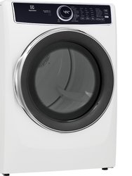 8.0 Cu. Ft. White Steam Electric Front Load Dryer