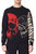 Knit Printed Sweatshirt - Black