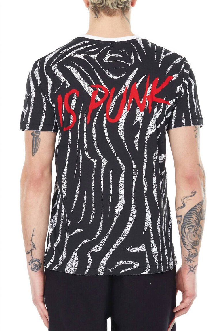 Knit Zebra Aop T-Shirt