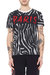 Knit Zebra Aop T-Shirt - Black