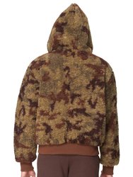 Sherpa Hooded Camo Jacket