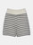 Lea Stripe Short - Ivory / Navy Stripe