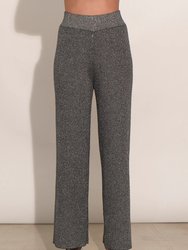 Marla Pant - Graphite/Silver Lurex