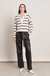 Tatum Sweater Ivory/Black Stripe