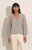 Tessa Sweater - Pale Grey Melange W/ Beads