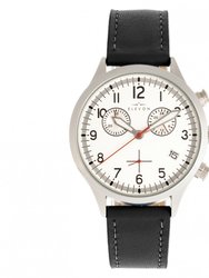 Antoine Chronograph Leather-Band Watch With Date