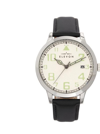 Elevon Watches Elevon Sabre Leather-Band Watch With Date product