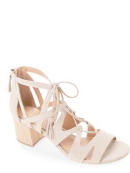 Burano Tasseled Beige Suede Sandals