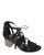 Elie Tahari Women's Burano Tasseled Black Suede Sandals - Black