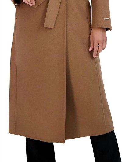 Elie Tahari Maxi Double Face Belted Wrap Coat product