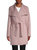 T Tahari Women's Powder Pink Lightweight Wool Wrap Coat Jacket - Pink