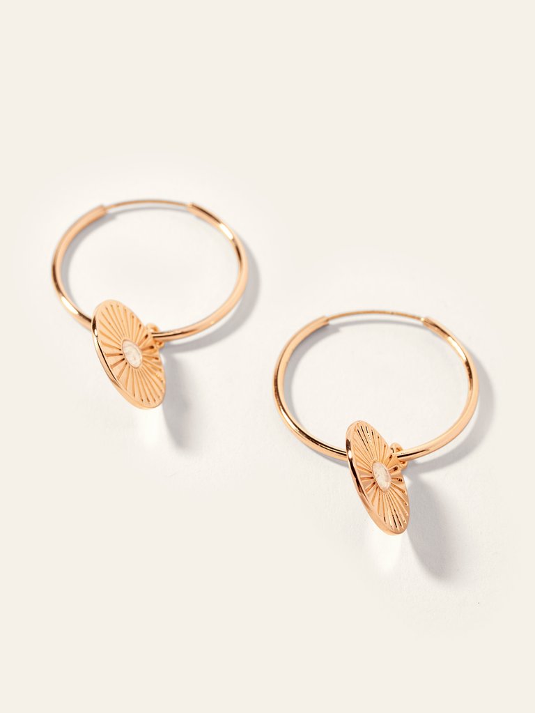 Radiant Charm Hoops