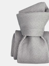 Argento Silk Grenadine Tie - Grey