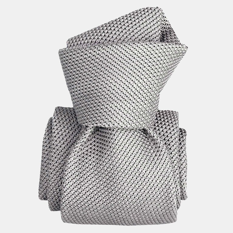 Argento Silk Grenadine Tie - Grey