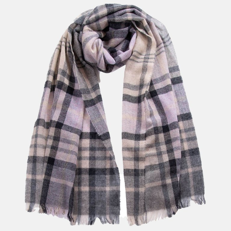 Bolzano Grey Cashmere Scarf - Grey