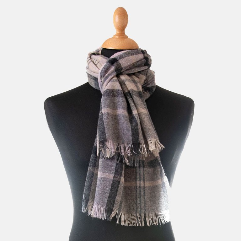 Bolzano Grey Cashmere Scarf