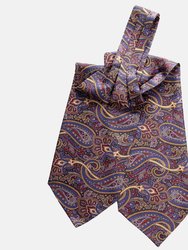 Bugatti Steel Silk Ascot Cravat Tie