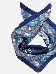 Capri  Ocean Silk Neckerchief - Ocean