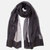 Carmen Black Silk Scarf Shawl - Black