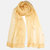 Carmen Buttercream Yellow Silk Scarf Shawl - Buttercream